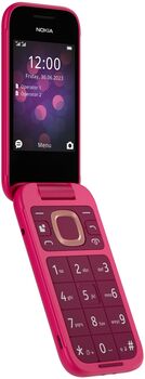 Nokia 2660 4G samlokusími með hleðslustöð - Bleikur 