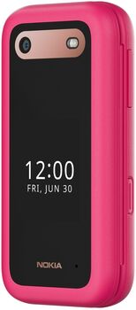 Nokia 2660 4G samlokusími með hleðslustöð - Bleikur 