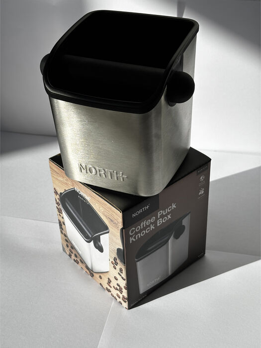 North Knock Box fyrir kaffikorg - Stál