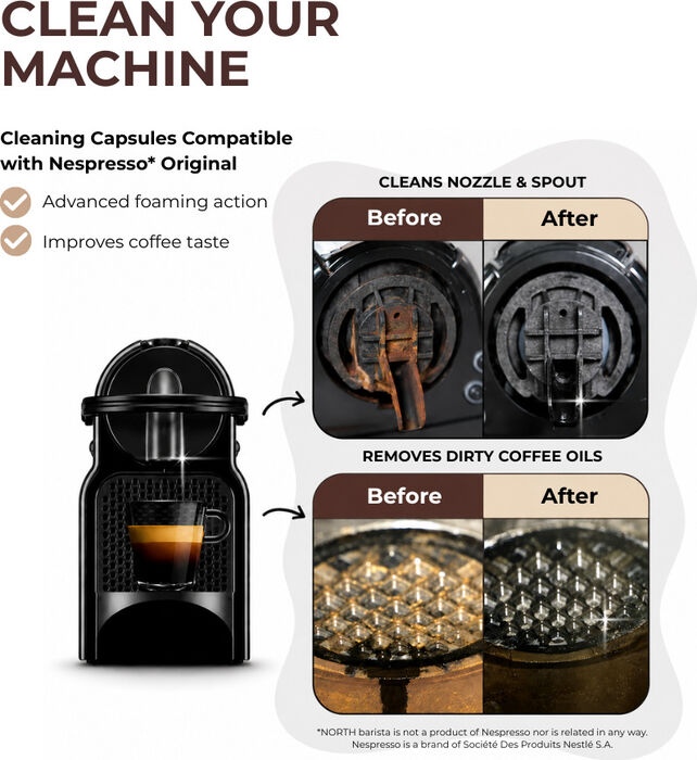 North hreinsihylki fyrir Nespresso Original - 10 stk