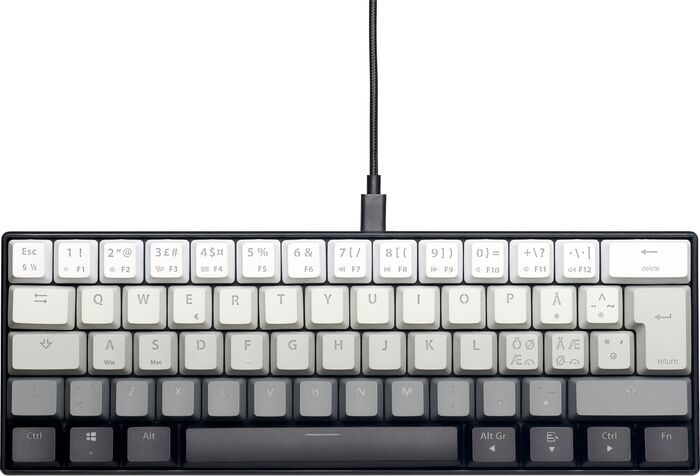 NOS C-450 Mini PRO RGB leikjalyklaborðið - Svarthvítt