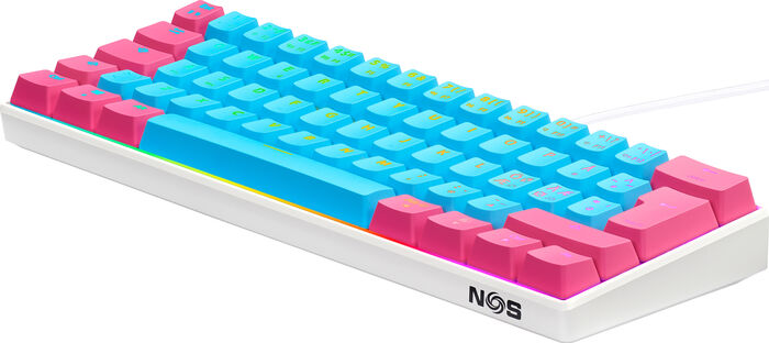 NOS C-450 Mini Pro RGB leikjalyklaborð - Lollipop