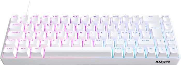 NOS C800 leikjalyklaborð - Hvítt