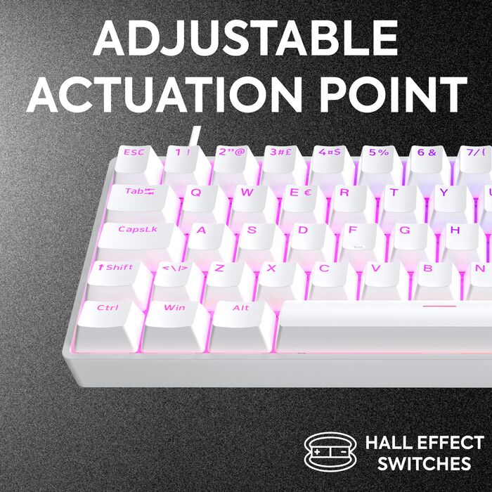 NOS C800 leikjalyklaborð - Hvítt