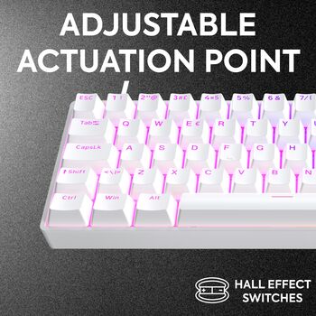 NOS C800 leikjalyklaborð - Hvítt