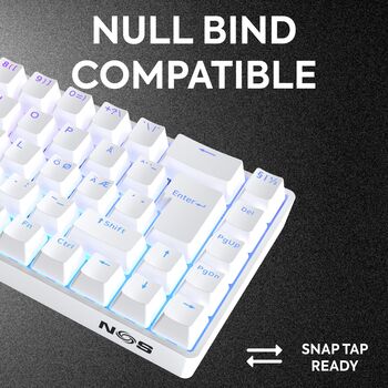 NOS C800 leikjalyklaborð - Hvítt