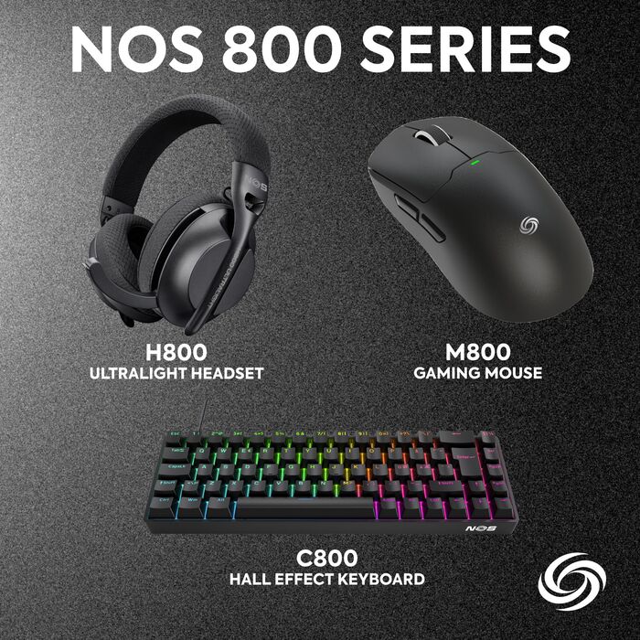 NOS C800 leikjalyklaborð - Svart