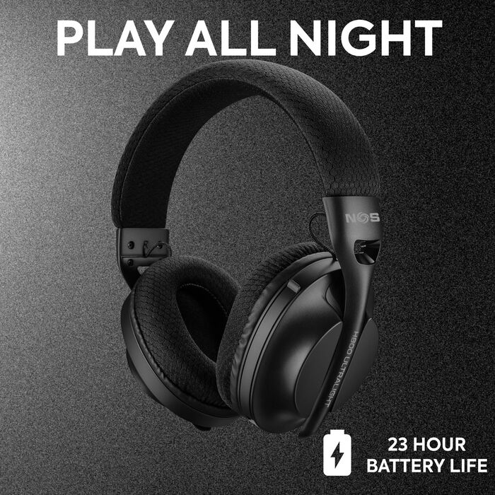 NOS H-800 þráðlaus leikjaheyrnartól - Svört