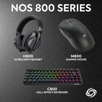 NOS H-800 þráðlaus leikjaheyrnartól - Svört