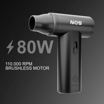 NOS D800 loftblásari - Svartur