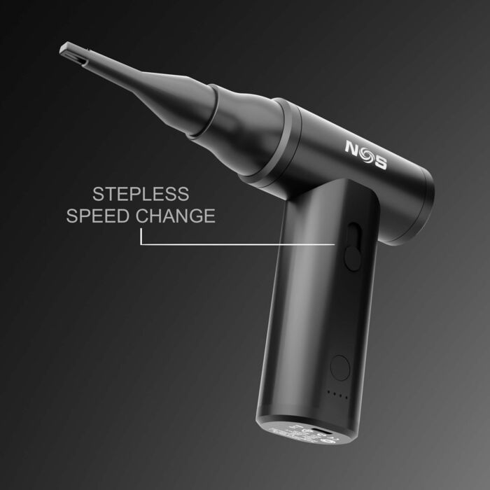 NOS D800 loftblásari - Svartur