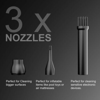 NOS D800 loftblásari - Svartur