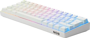 NOS C-450 Mini Pro RGB leikjalyklaborð - Hvítt