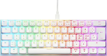NOS C-450 Mini Pro RGB leikjalyklaborð - Hvítt
