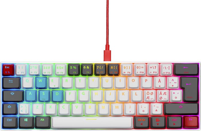 NOS C-450 Mini Pro RGB leikjalyklaborð - Tilt