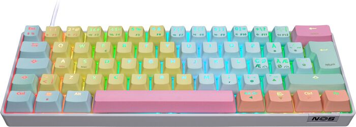 NOS C-450 Mini PRO RGB leikjalyklaborðið - Tutti Frutti