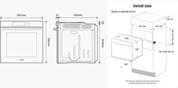 Samsung Series 5 NV7B56508CB veggofn - Svartur
