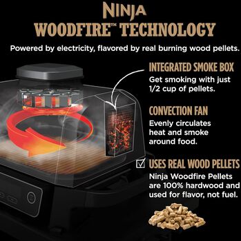 Ninja Woodfire rafmagnsgrill og reykofn 