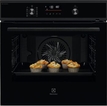 Electrolux 600 SteamBake veggofn OOP827NB - Svartur