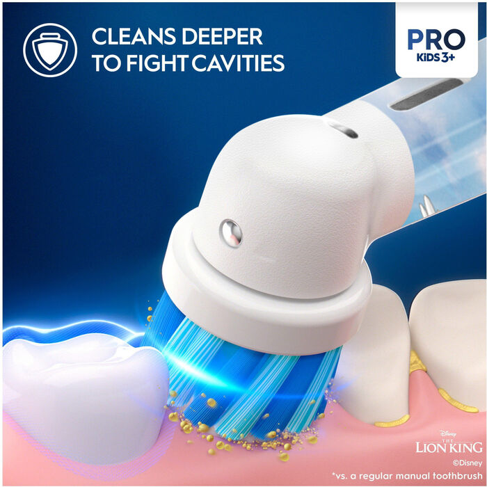 Product image not available for Oral-B Vitality Pro Kids rafmagnstannbursti - The Lion King
