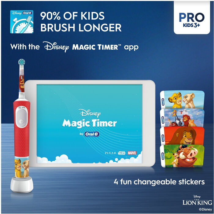 Product image not available for Oral-B Vitality Pro Kids rafmagnstannbursti - The Lion King