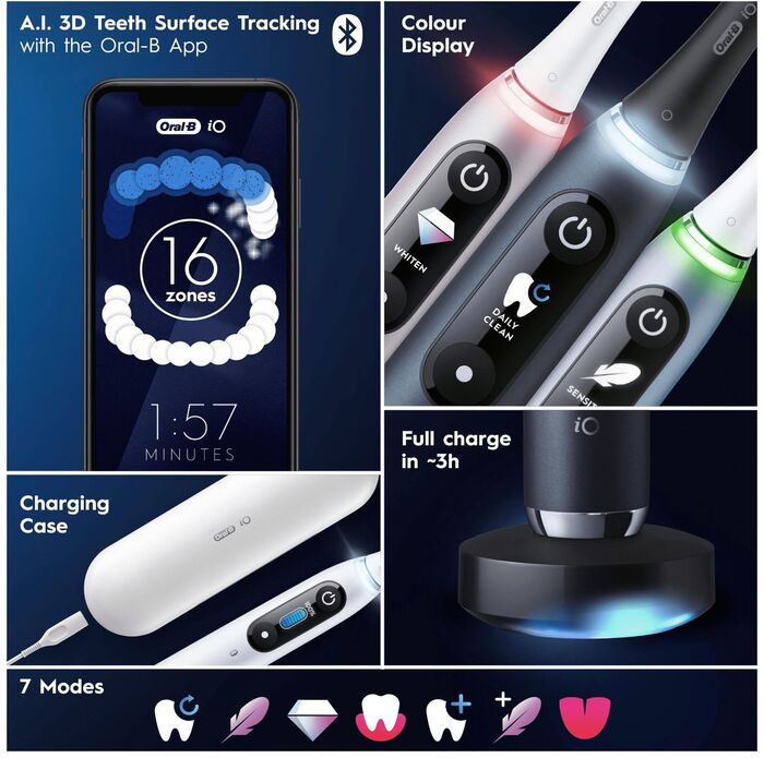 Oral-B iO 9s rafmagnstannbursti - Hvítur