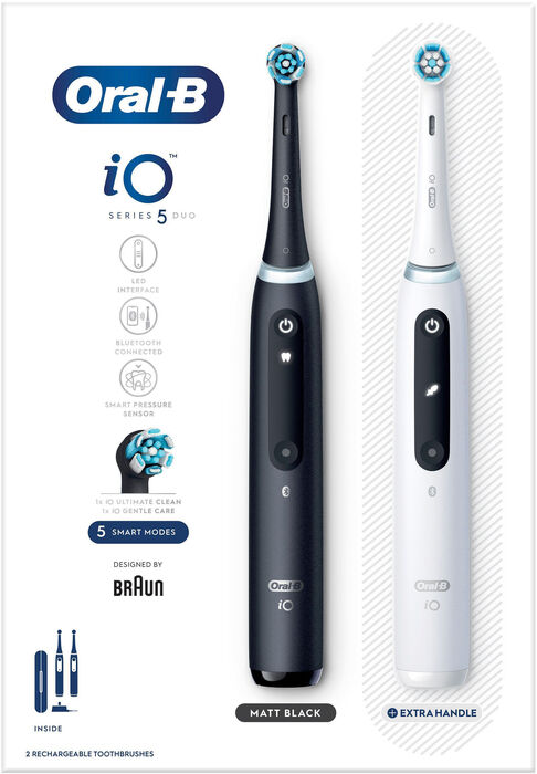 Oral-B iO5 Duo - Svartur/hvítur
