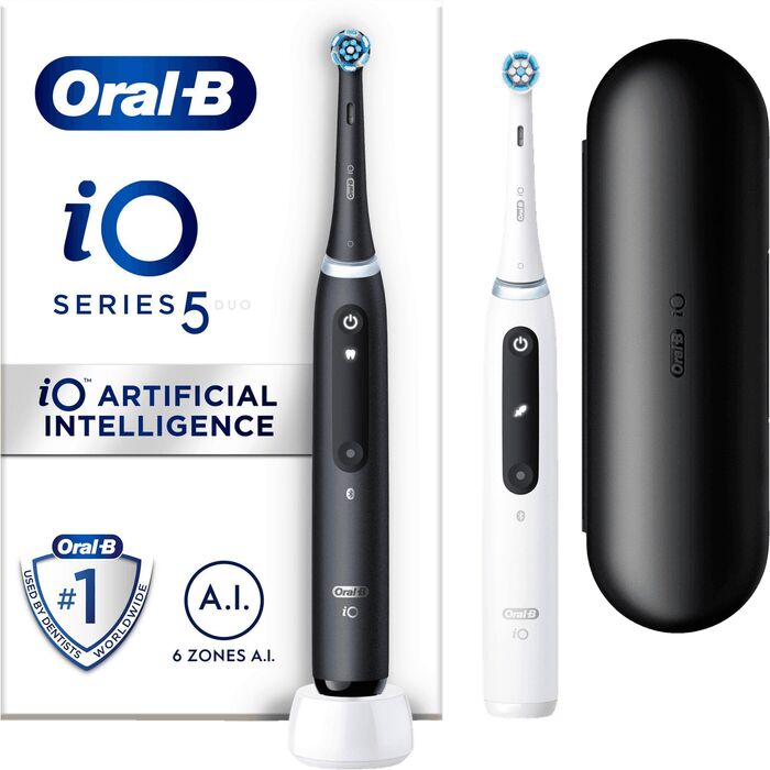 Oral-B iO5 Duo - Svartur/hvítur