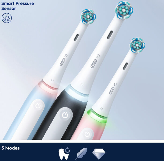 Oral-B iO3 Duo Pack rafmagnstannbursti - Svartur/Blár