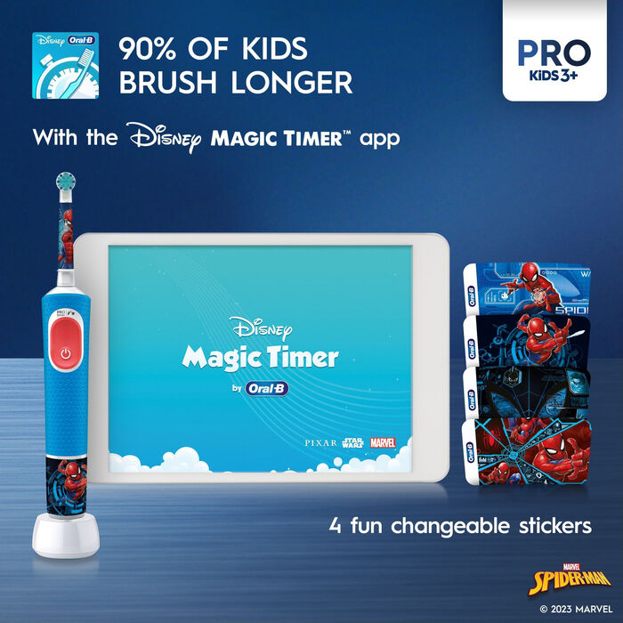 Product image not available for Oral-B Vitality Pro Kids rafmagnstannbursti - Spiderman