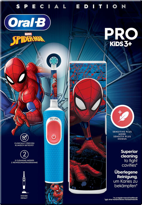 Product image not available for Oral-B Vitality Pro Kids rafmagnstannbursti - Spiderman