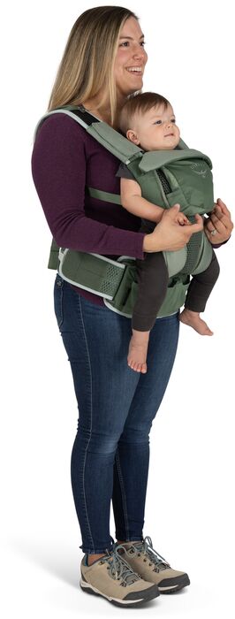 Osprey mjúkur burðarpoki f. ungbörn - Grænn