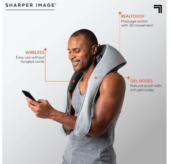 Sharper Image þráðlaust Shiatsu nuddtæki