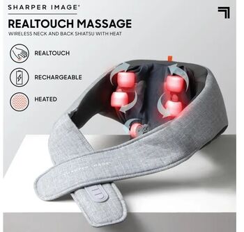 Sharper Image þráðlaust Shiatsu nuddtæki