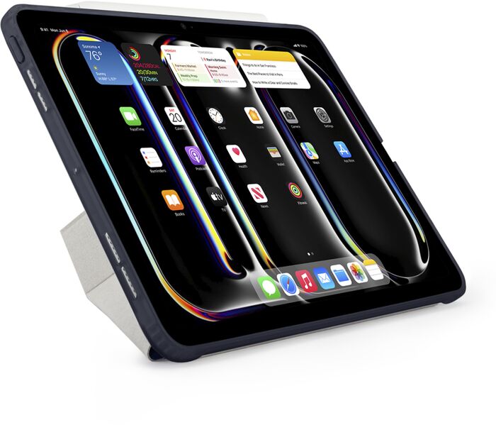 Pipetto Origami No1 iPad Pro 13 hulstur - Dökkblátt