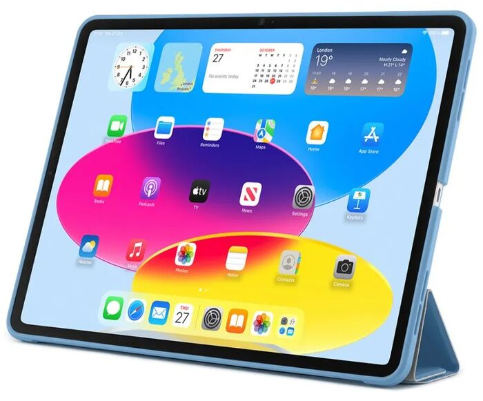 Pipetto Origami No1 iPad10,9" hulstur - Ljósblátt