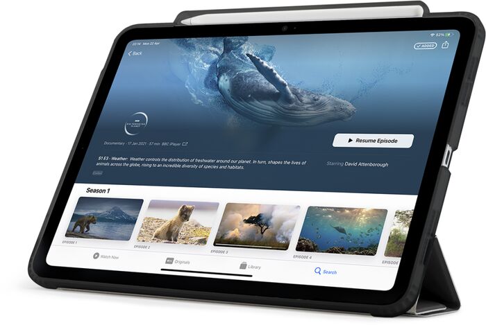 Pipetto Origami No3 iPad Pro 13 hulstur - Svart