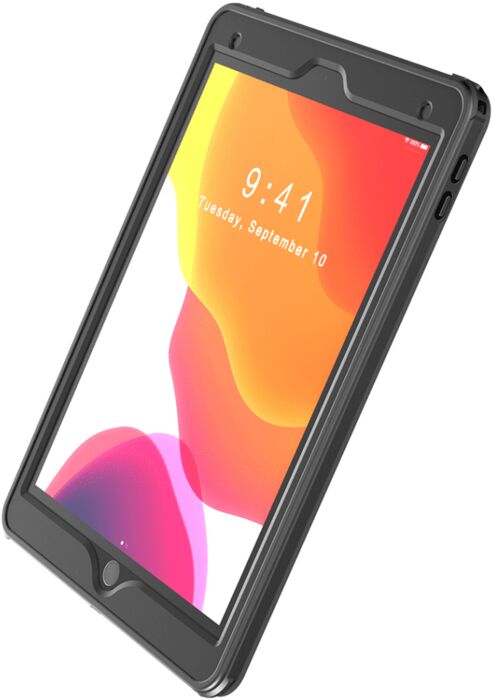 Pipetto Rugged iPad 10,2" hulstur - Svart