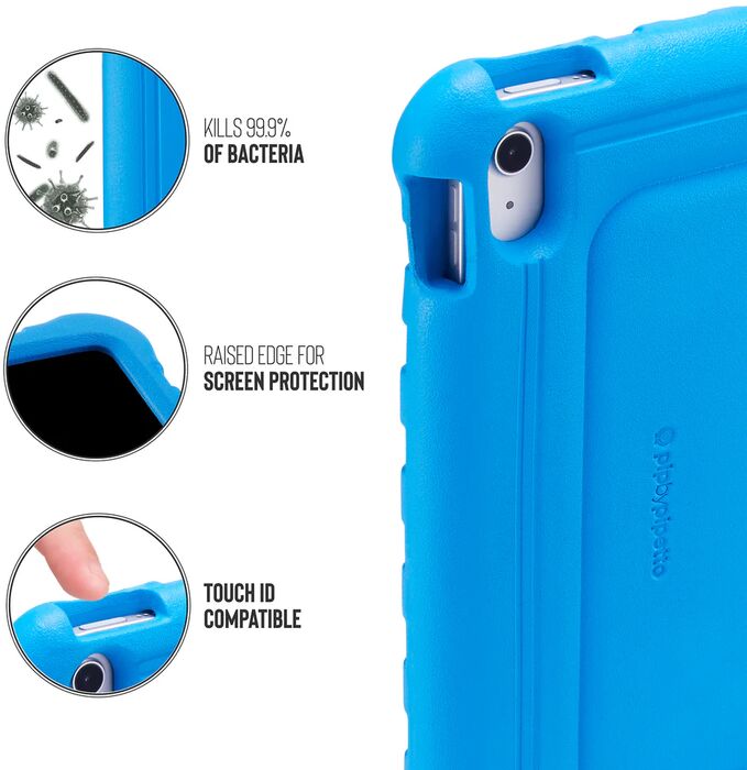 Pipetto Activity iPad 10,9" hulstur - Blátt