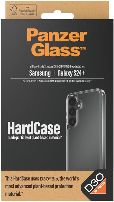 PanzerGlass Samsung S24+ Hardcase D3O hulstur - Glært