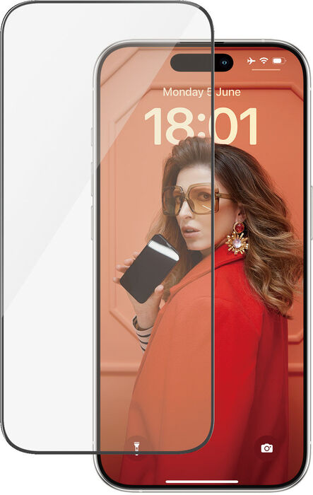 PanzerGlass iPhone 15 Pro öryggisgler með EasyAligner 