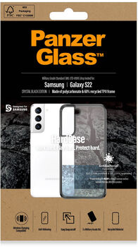 PanzerGlass Samsung Galaxy S22 HardCase símahulstur - Svart/Glært