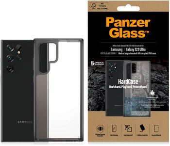 PanzerGlass Samsung Galaxy S22 Ultra HardCase símahulstur - Svart/Glært