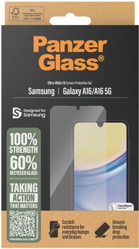 PanzerGlass Samsung Galaxy A16 / A16 5G öryggisgler með EasyAligner