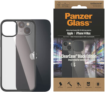 PanzerGlass iPhone 14 Plus ClearCase símahulstur - Svart