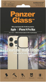 PanzerGlass iPhone 14 Pro Max ClearCase símahulstur - Svart