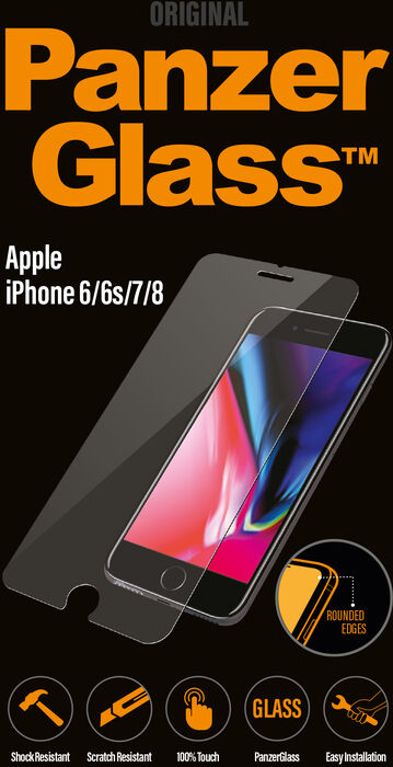 PanzerGlass iPhone 6/6s/7/8/SE (2020) - Glært