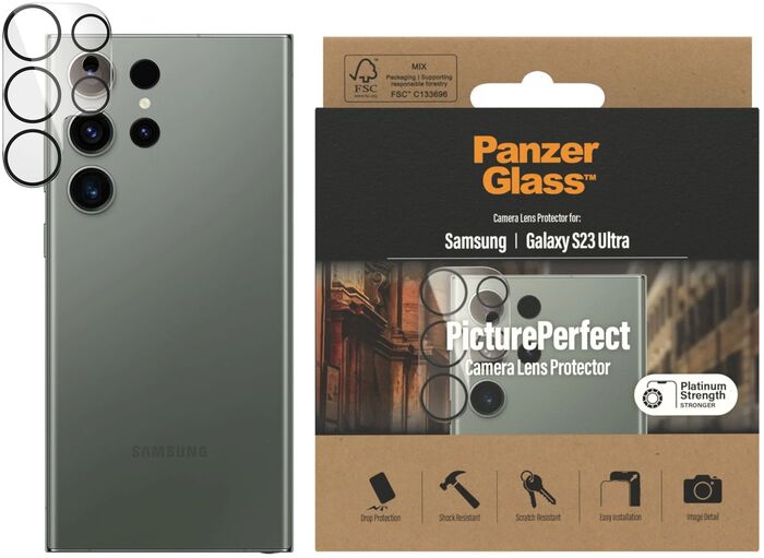 PanzerGlass Galaxy S23 Ultra myndavélagler