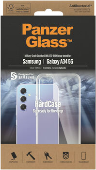 PanzerGlass Samsung Galaxy A34 HardCase símahulstur - Glært 