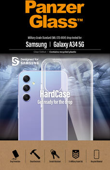 PanzerGlass Samsung Galaxy A34 HardCase símahulstur - Glært 